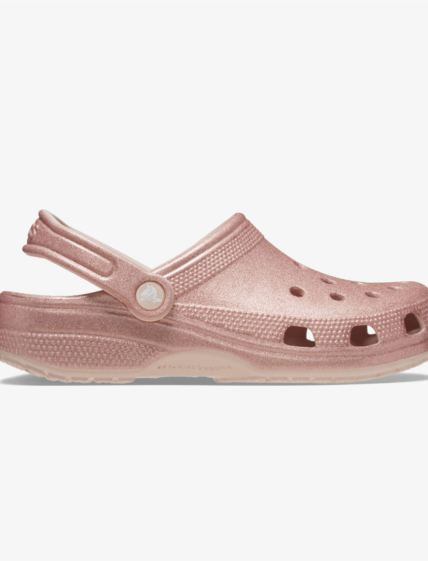 Crocs Classic Glitter Kadın Gri Terlik Crocs Classic Glitter Kadın Gri Terlik