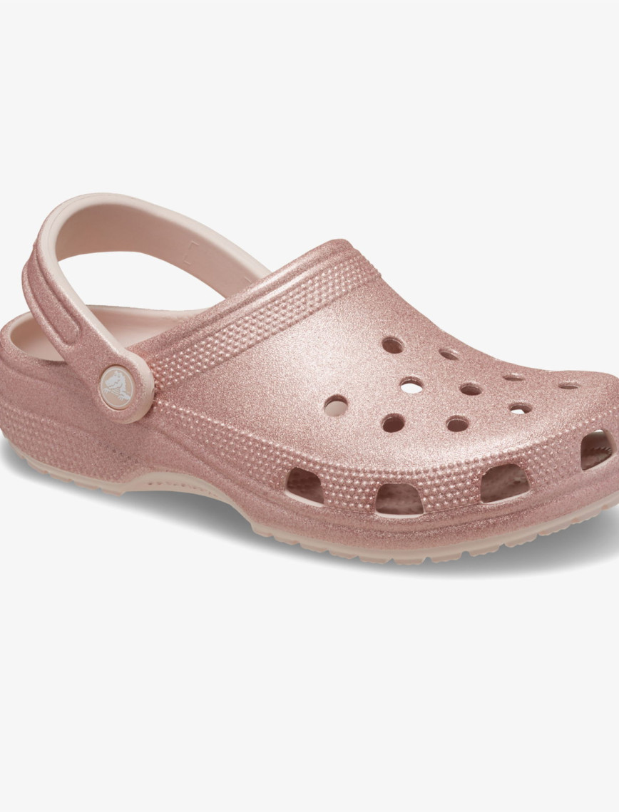 Crocs Classic Glitter Clog Unisex Gri Terlik Crocs Classic Glitter Clog Unisex Gri Terlik