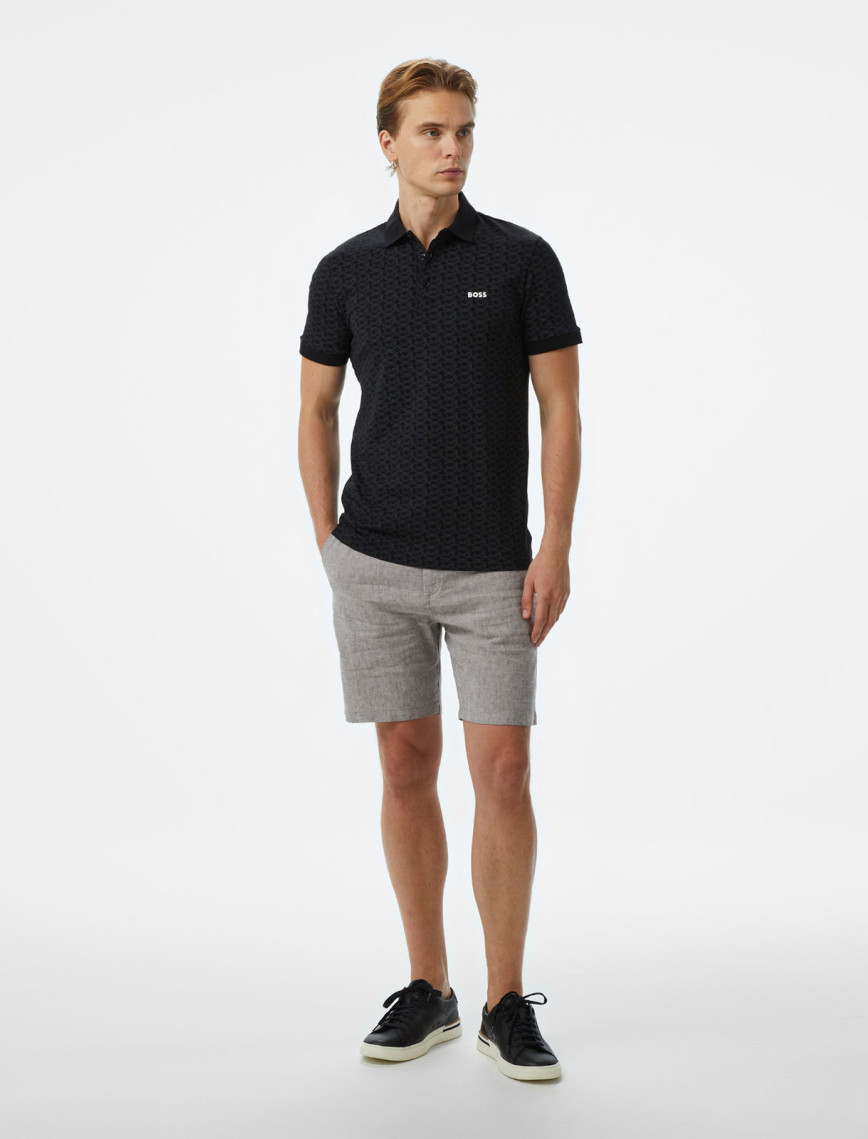 BOSS Paddy Striped Erkek Siyah Polo BOSS Paddy Striped Erkek Siyah Polo