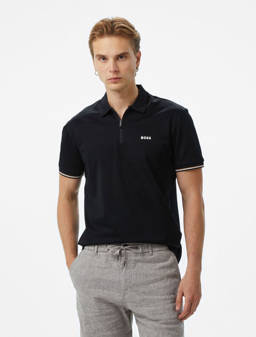 BOSS Philix Pima Erkek Beyaz Polo BOSS Philix Pima Erkek Beyaz Polo