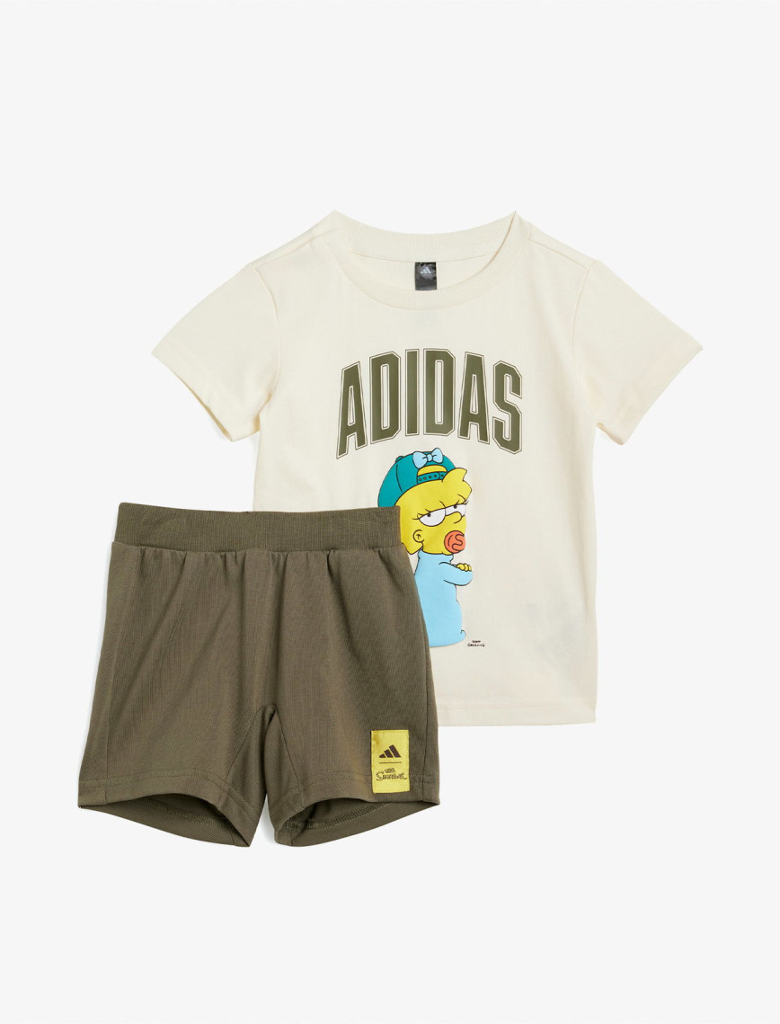 adidas Simpsons Çocuk Krem Şort Takımı adidas Simpsons Çocuk Krem Şort Takımı