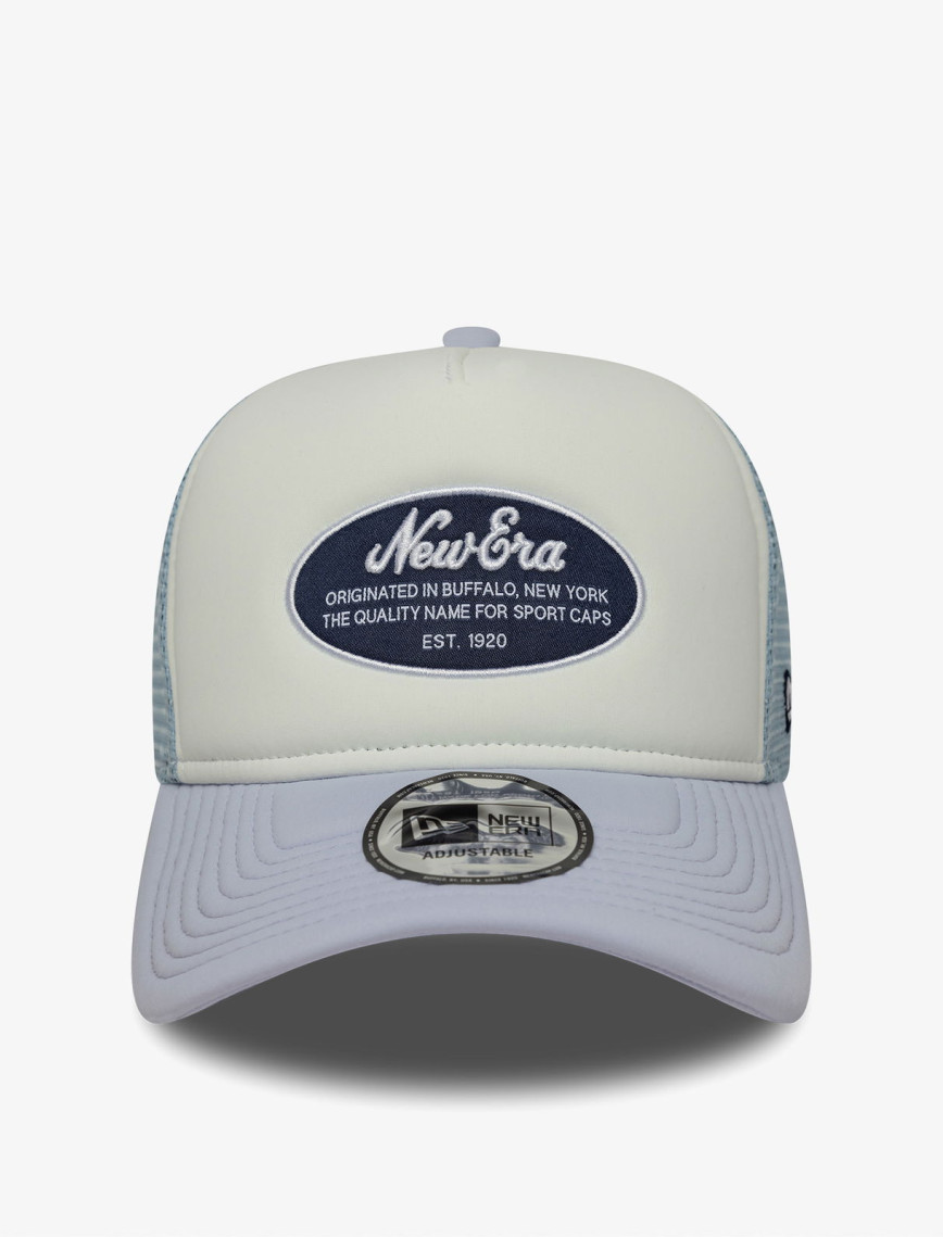 New Era Oval Foam Patch Trucker Kadın Mavi/Beyaz Şapka New Era Oval Foam Patch Trucker Kadın Mavi/Beyaz Şapka