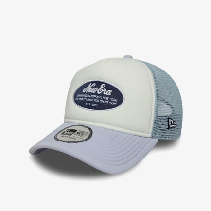 New Era Oval Foam Patch Trucker Kadın Mavi/Beyaz Şapka New Era Oval Foam Patch Trucker Kadın Mavi/Beyaz Şapka