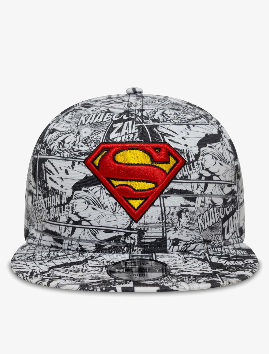 New Era DC Superman Çocuk Beyaz Şapka New Era DC Superman Çocuk Beyaz Şapka