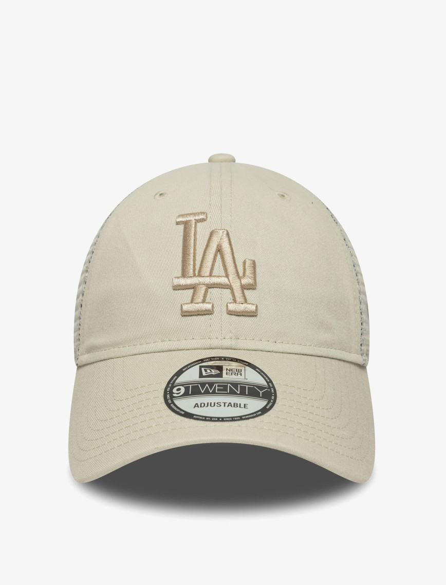 New Era Mlb Washed LA Dodgers Unisex Bej Şapka