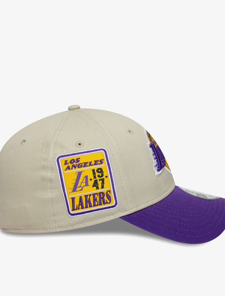 New Era Contrast Patch LA Lakers Unisex Krem/Mor Şapka New Era Contrast Patch LA Lakers Unisex Krem/Mor Şapka