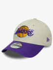 New Era Contrast Patch LA Lakers Unisex Krem/Mor Şapka New Era Contrast Patch LA Lakers Unisex Krem/Mor Şapka