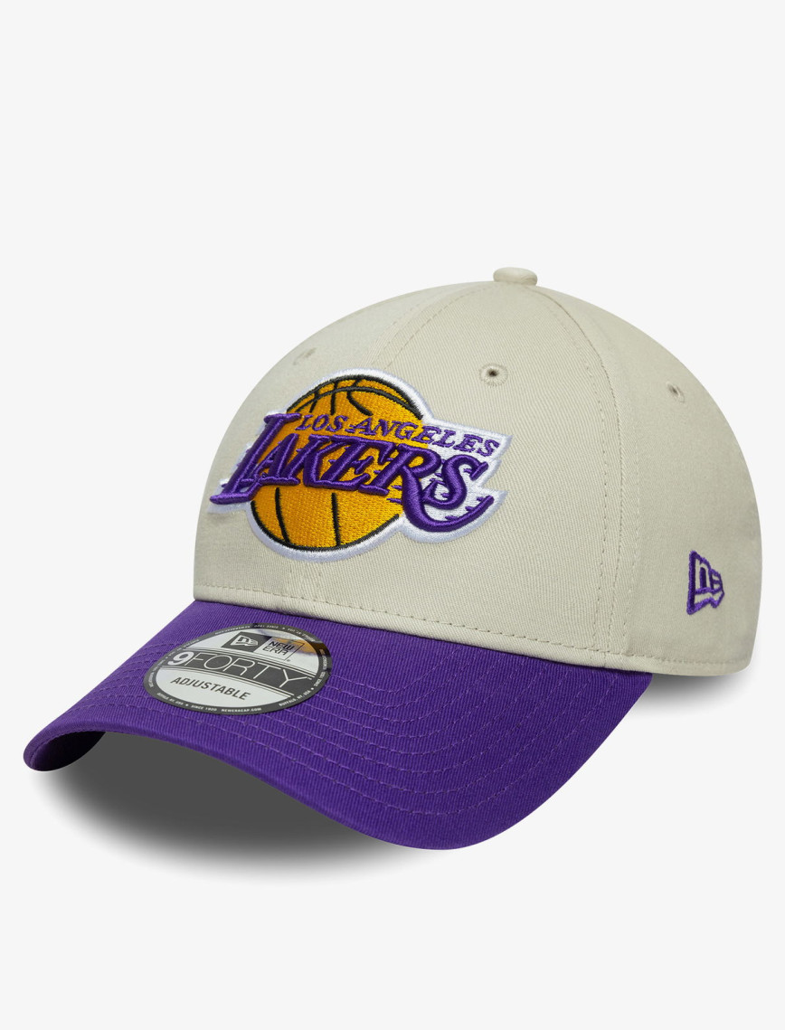 New Era Contrast Patch LA Lakers Unisex Krem/Mor Şapka New Era Contrast Patch LA Lakers Unisex Krem/Mor Şapka