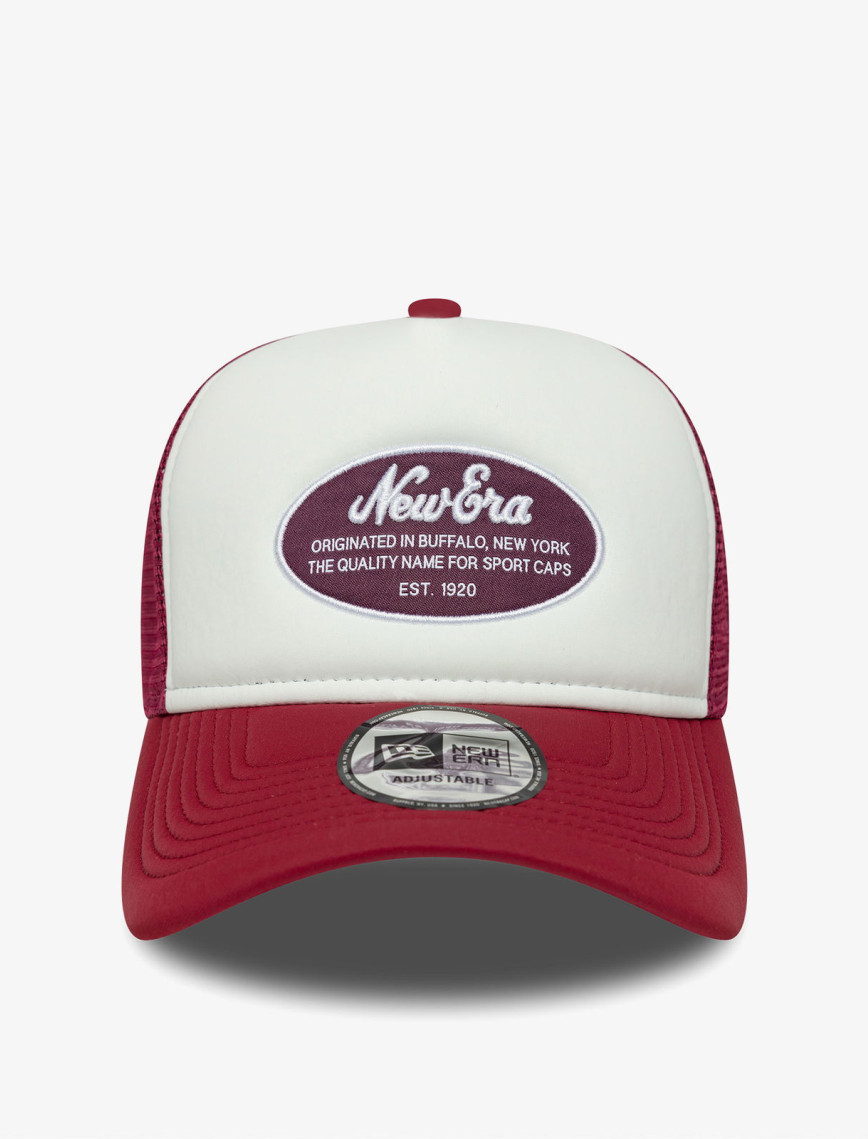 New Era Oval Foam Patch Trucker Kadın Kırmızı/Beyaz Şapka New Era Oval Foam Patch Trucker Kadın Kırmızı/Beyaz Şapka