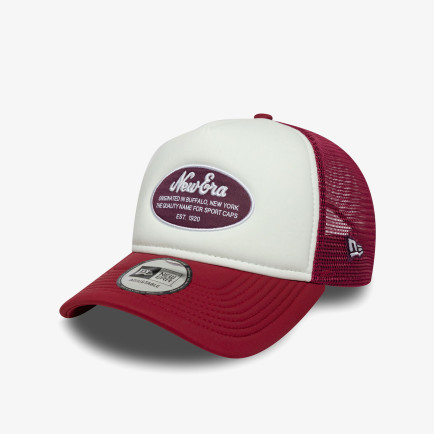 New Era Oval Foam Patch Trucker Kadın Kırmızı/Beyaz Şapka New Era Oval Foam Patch Trucker Kadın Kırmızı/Beyaz Şapka