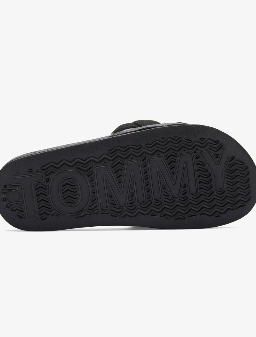 Tommy Hilfiger Braided Strap Kadın Siyah Terlik