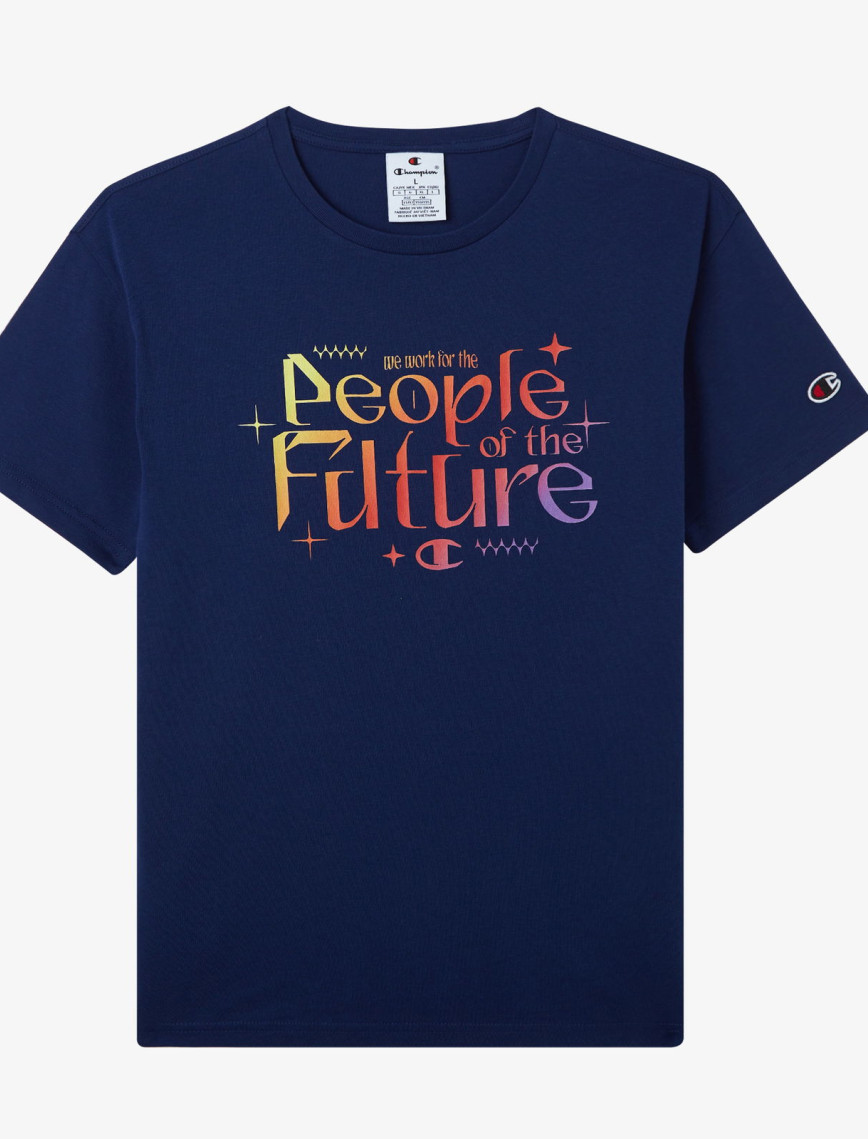 Champion Crewneck Çocuk Mavi T-Shirt Champion Crewneck Çocuk Mavi T-Shirt