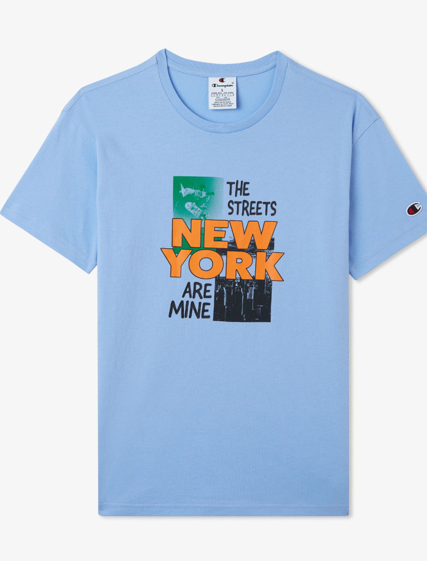 Champion Crewneck Çocuk Mavi T-Shirt Champion Crewneck Çocuk Mavi T-Shirt