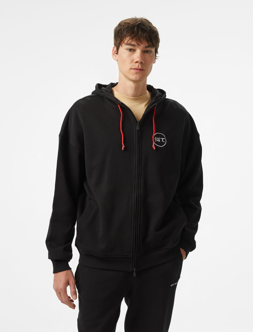 UNITED4 Monster Erkek Siyah Hoodie UNITED4 Monster Erkek Siyah Hoodie