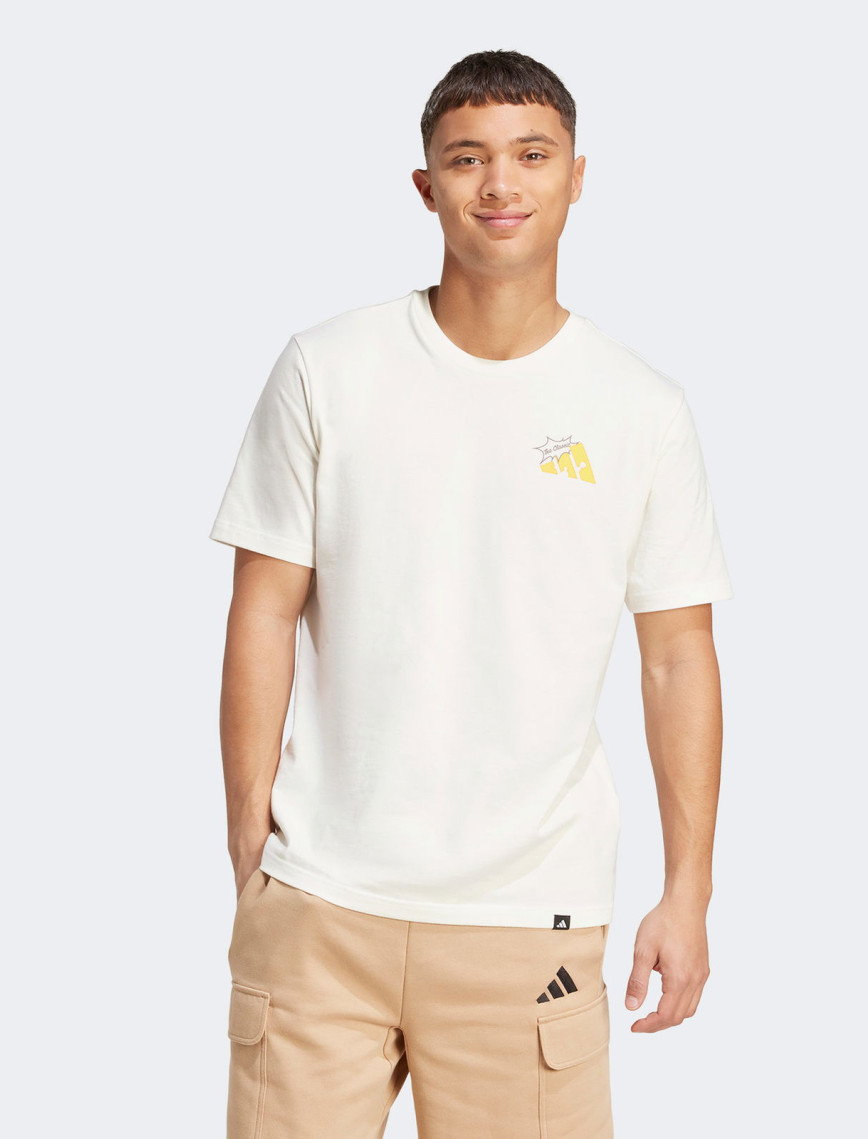 adidas M Cheese Erkek Beyaz T-Shirt
