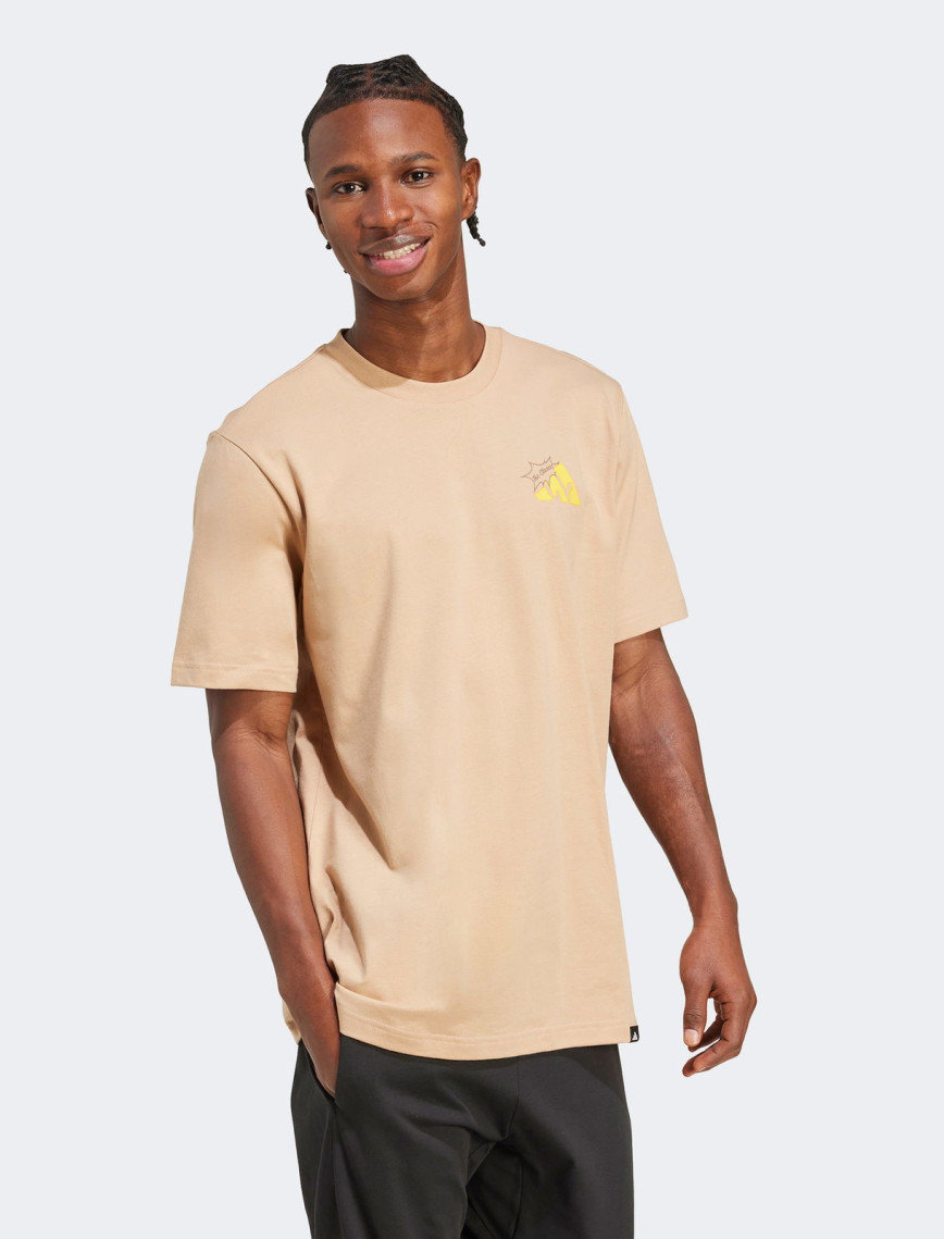 adidas M Cheese Erkek Bej T-Shirt adidas M Cheese Erkek Bej T-Shirt