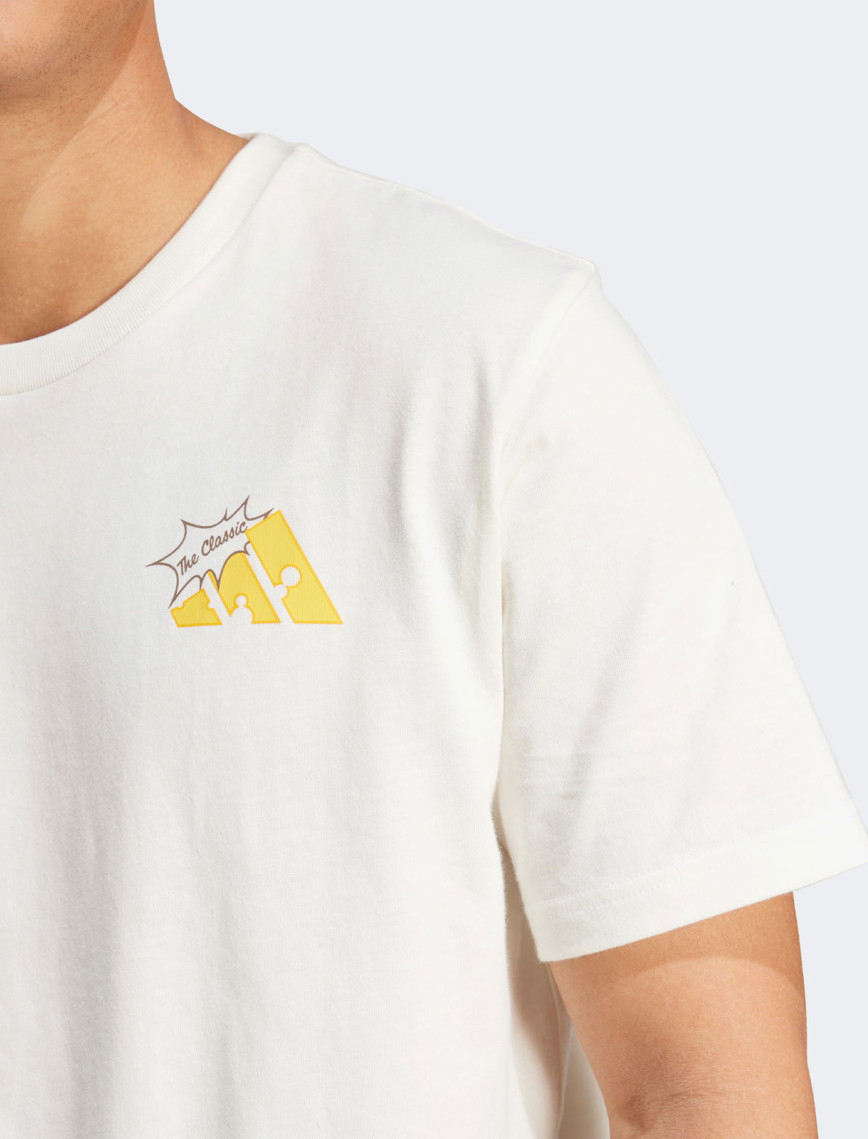 adidas M Cheese Erkek Beyaz T-Shirt