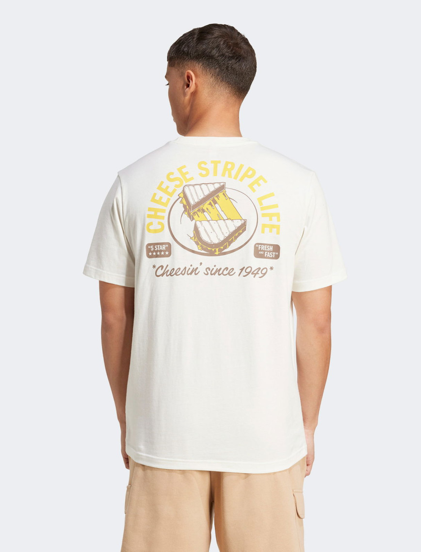adidas M Cheese Erkek Beyaz T-Shirt