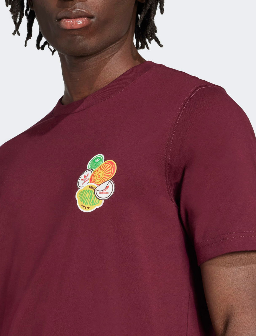adidas Trefoil Series Loose Fit Erkek Bordo T-Shirt adidas Trefoil Series Loose Fit Erkek Bordo T-Shirt