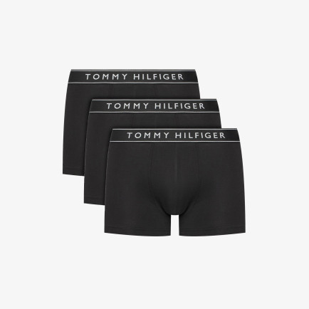 Tommy Hilfiger Bel Lastikli Logolu Erkek Siyah 3'lü Boxer Tommy Hilfiger Bel Lastikli Logolu Erkek Siyah 3'lü Boxer