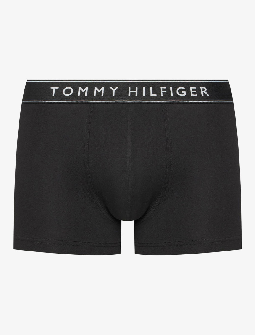 Tommy Hilfiger Bel Lastikli Logolu Erkek Siyah 3'lü Boxer Tommy Hilfiger Bel Lastikli Logolu Erkek Siyah 3'lü Boxer