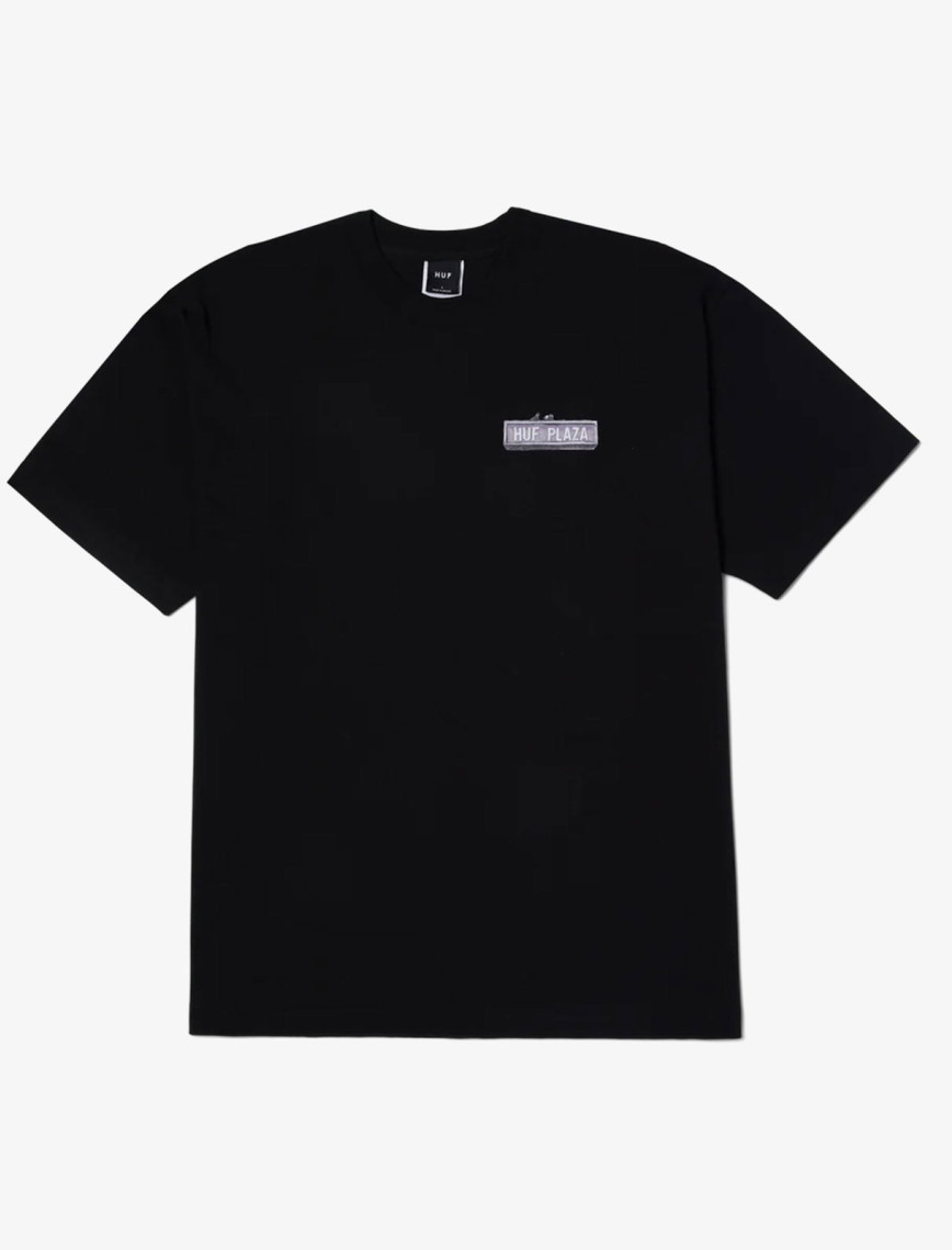 Huf Plaza Erkek Siyah T-Shirt Huf Plaza Erkek Siyah T-Shirt