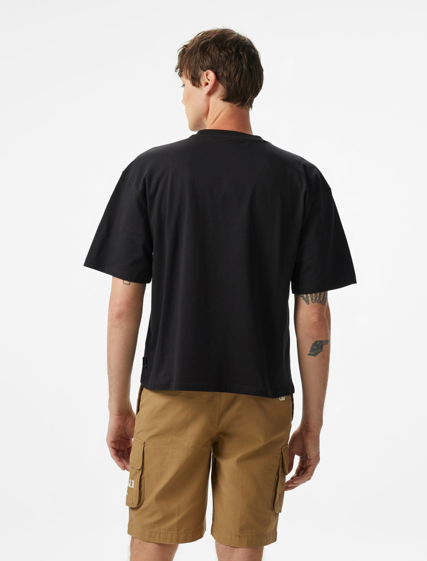 Karl Kani Woven Signature Chrome Logo Erkek Siyah T-Shirt