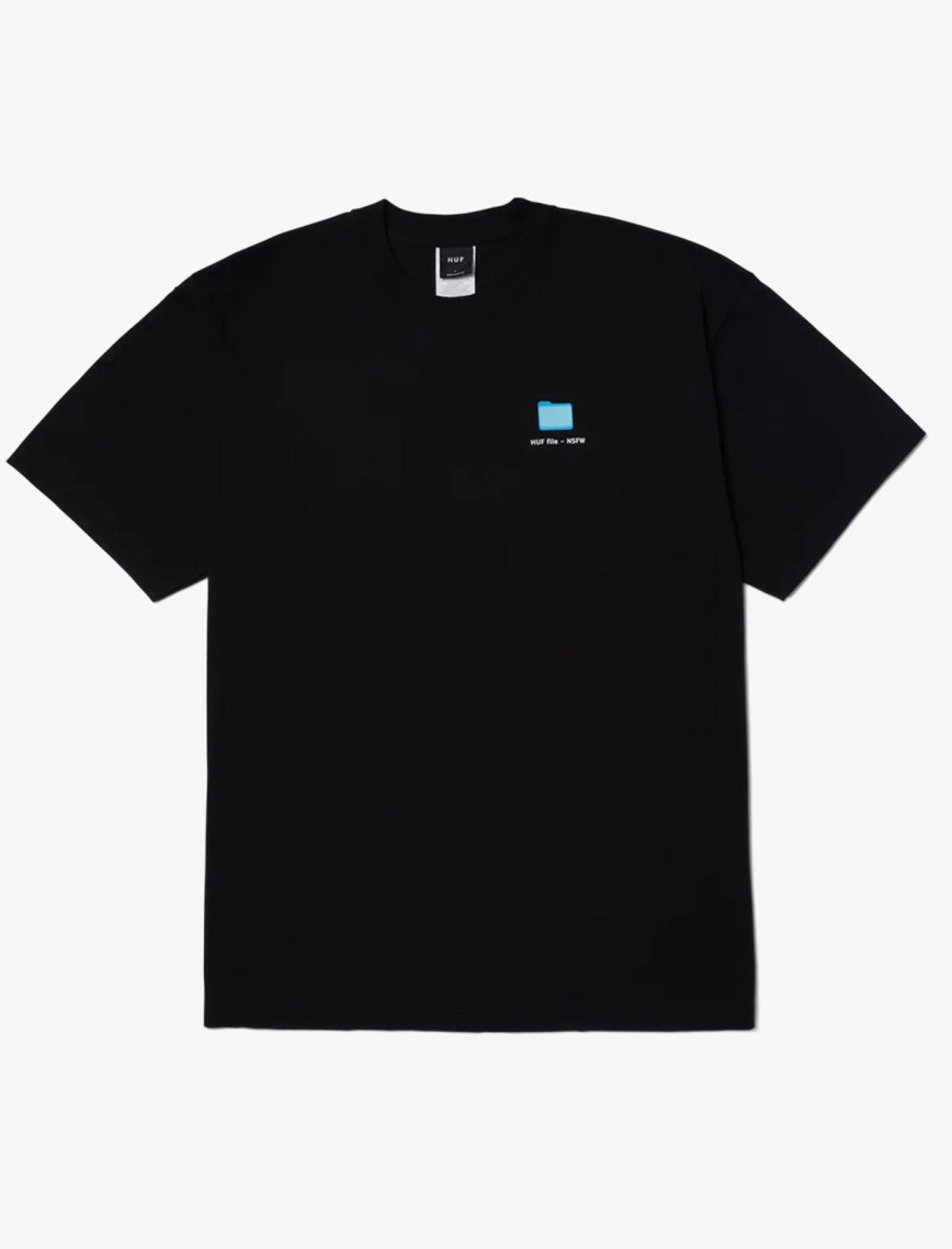 Huf Desktop Erkek Siyah T-Shirt Huf Desktop Erkek Siyah T-Shirt