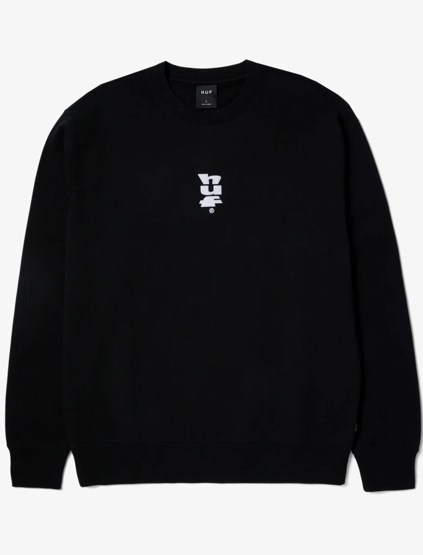 Huf Set Megablast Crewneck Erkek Siyah Sweatshirt Huf Set Megablast Crewneck Erkek Siyah Sweatshirt