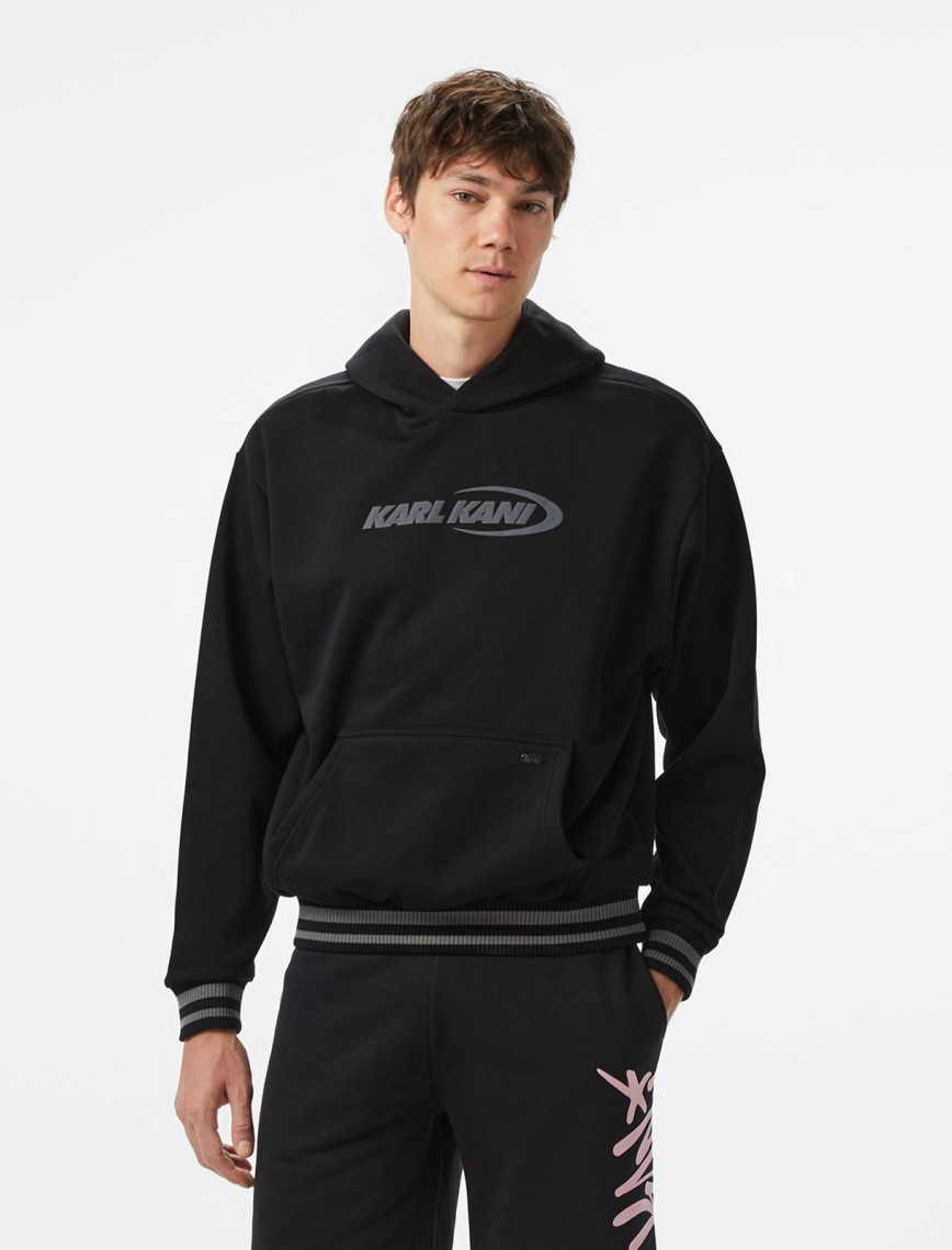 Karl Kani Ellipse Erkek Siyah Hoodie Karl Kani Ellipse Erkek Siyah Hoodie