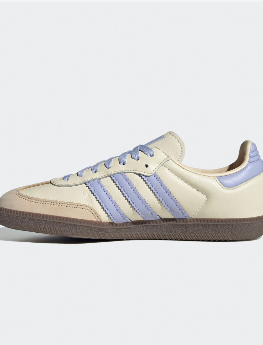 adidas Samba OG Unisex Krem/Lila Spor Ayakkabı adidas Samba OG Unisex Krem/Lila Spor Ayakkabı