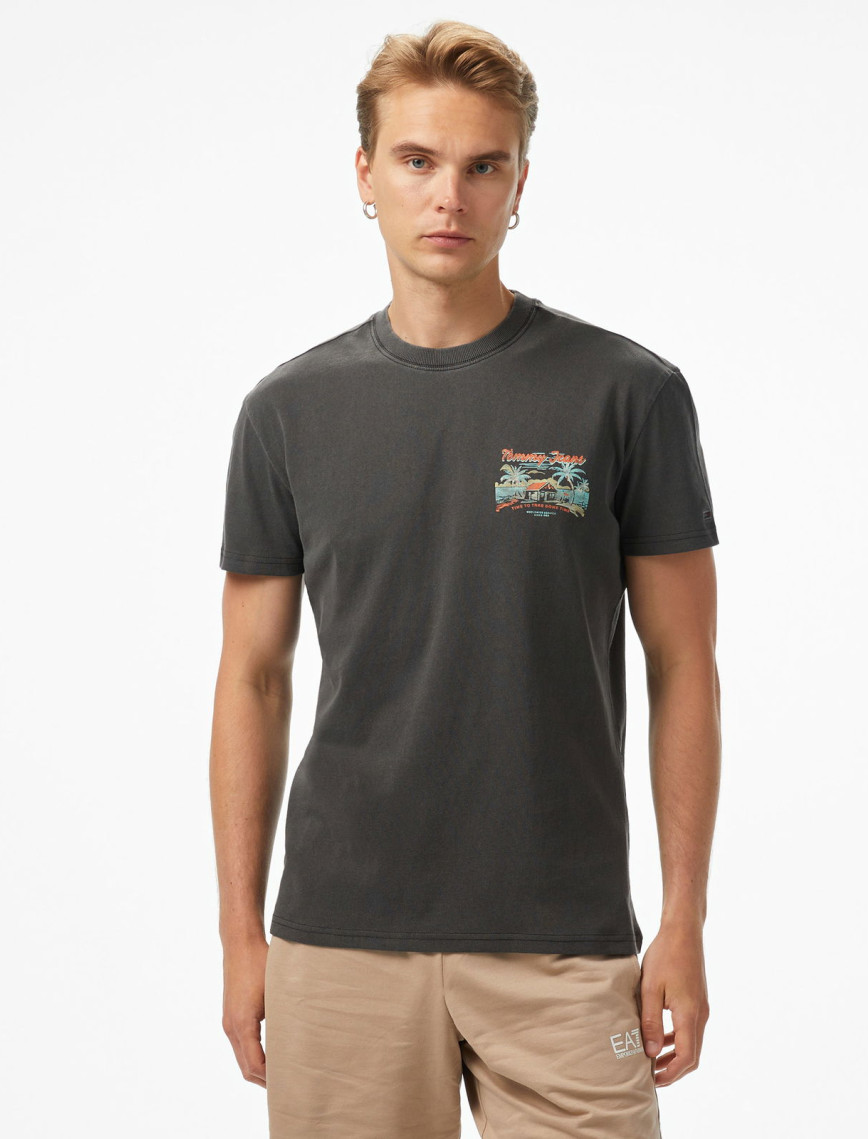 Tommy Jeans Regular Cabana Erkek Siyah T-Shirt Tommy Jeans Regular Cabana Erkek Siyah T-Shirt