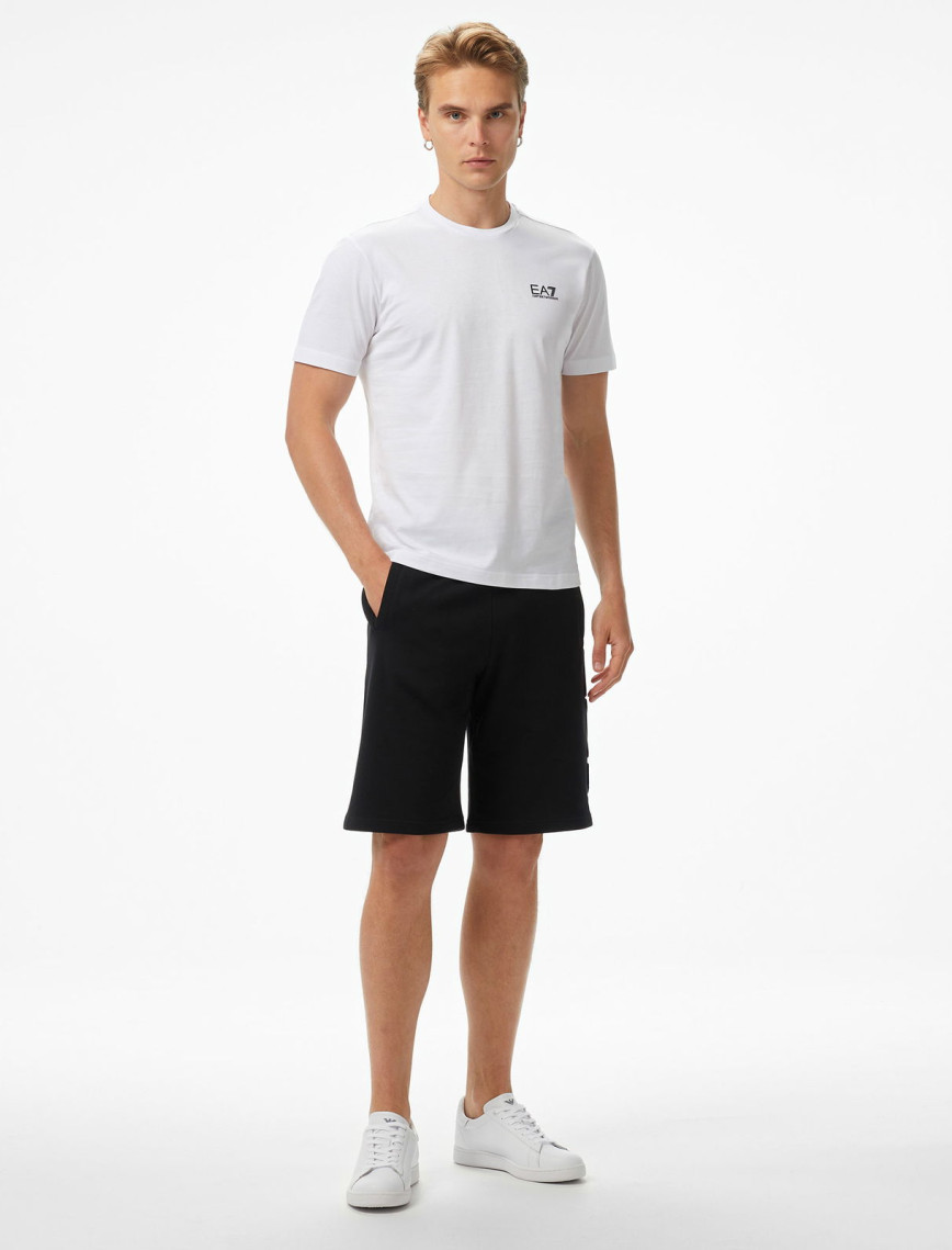 EA7 Erkek Beyaz Bisiklet Yaka T-Shirt EA7 Erkek Beyaz Bisiklet Yaka T-Shirt