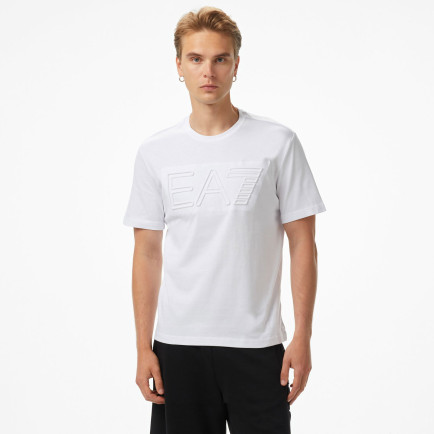 Emporio Armani Big Logo Erkek Beyaz T-Shirt Emporio Armani Big Logo Erkek Beyaz T-Shirt