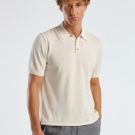 Erkek Krem Kenevir Karışımlı Regular Fit Triko Polo Yaka Kısa Kollu Kazak Erkek Krem Kenevir Karışımlı Regular Fit Triko Polo Yaka Kısa Kollu Kazak