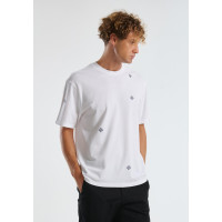 Erkek Beyaz %100 Koton Desenli Pike T-Shirt Erkek Beyaz %100 Koton Desenli Pike T-Shirt