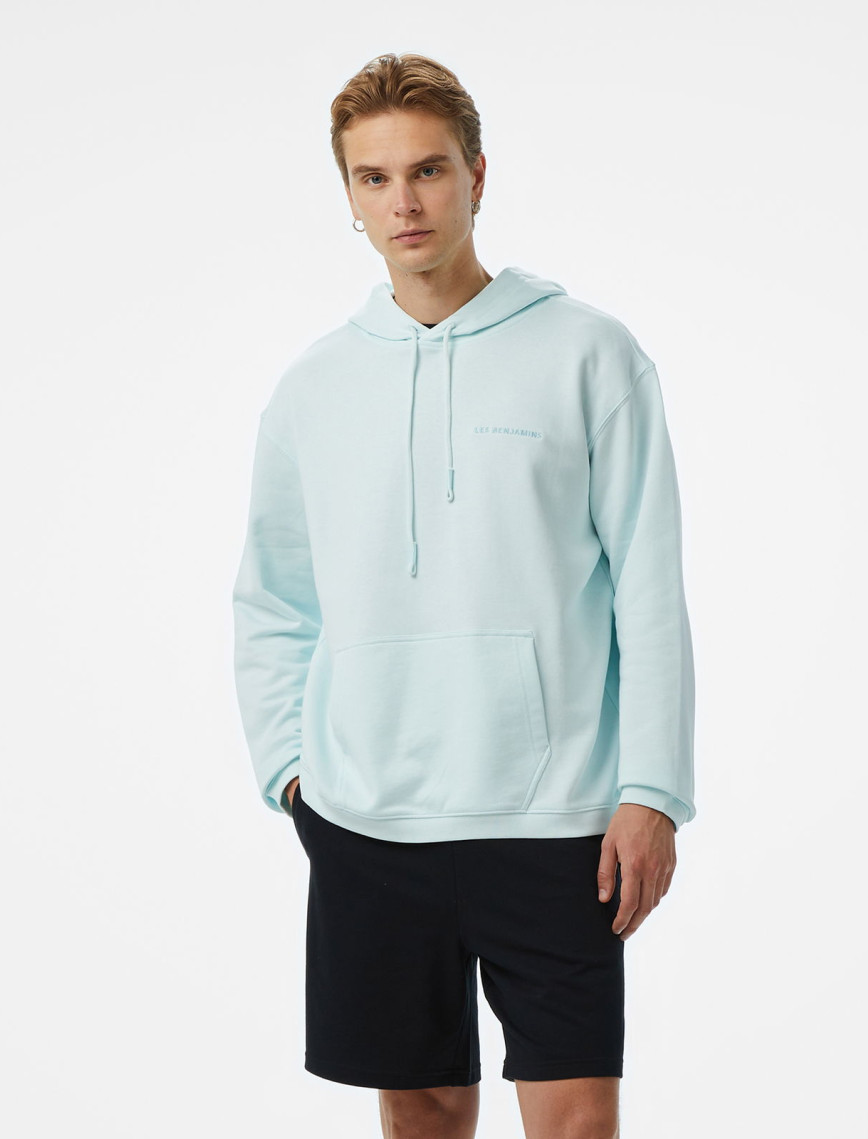 Les Benjamins Essentials Erkek Mavi Hoodie Les Benjamins Essentials Erkek Mavi Hoodie