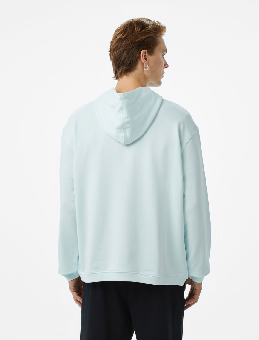 Les Benjamins Essentials Erkek Mavi Hoodie Les Benjamins Essentials Erkek Mavi Hoodie