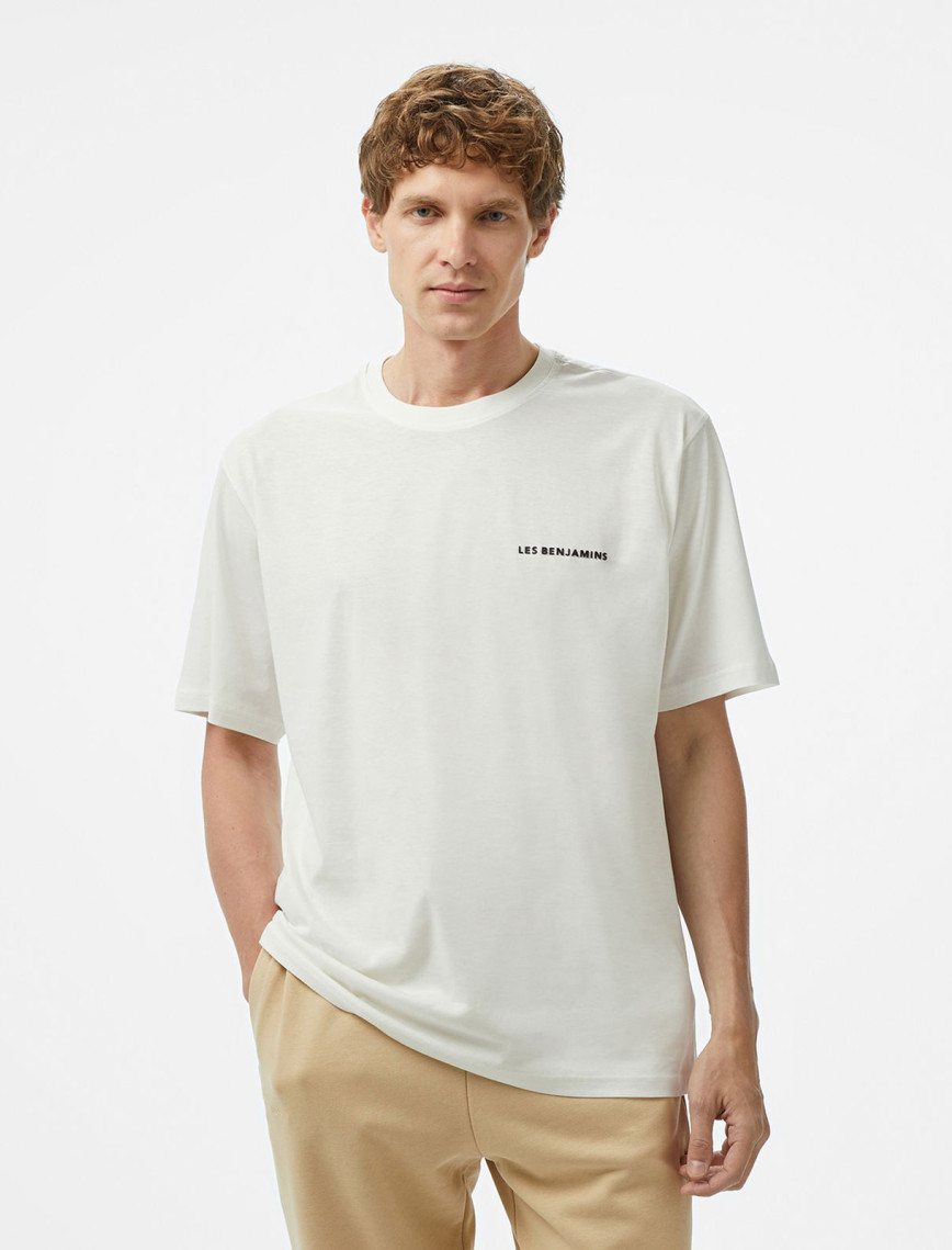 Les Benjamins Classic Erkek Beyaz T-Shirt Les Benjamins Classic Erkek Beyaz T-Shirt