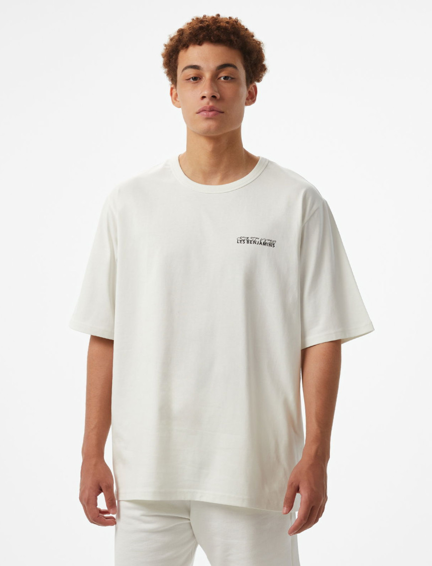 Les Benjamins Classic Erkek Beyaz T-Shirt Les Benjamins Classic Erkek Beyaz T-Shirt