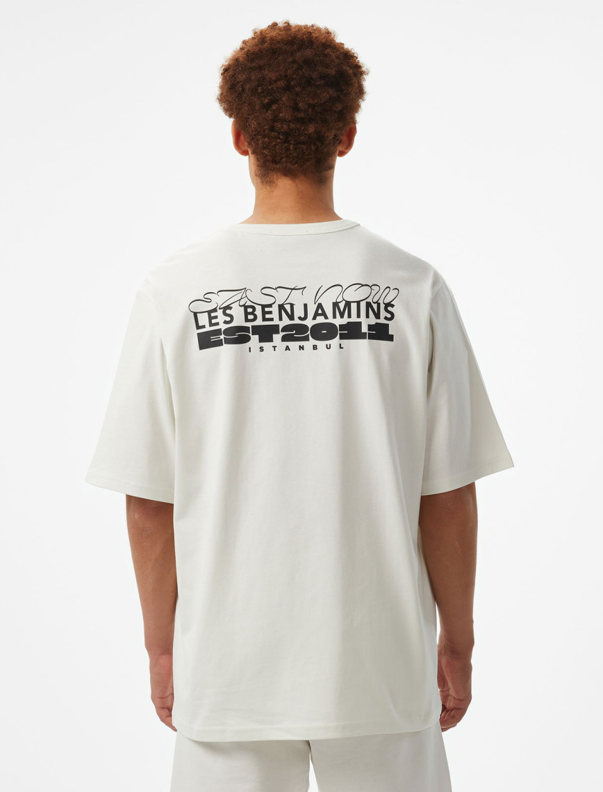 Les Benjamins Classic Erkek Beyaz T-Shirt Les Benjamins Classic Erkek Beyaz T-Shirt