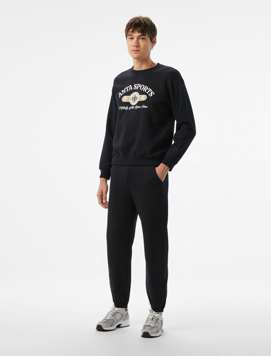 Anta Iconic Erkek Siyah Sweatshirt Anta Iconic Erkek Siyah Sweatshirt