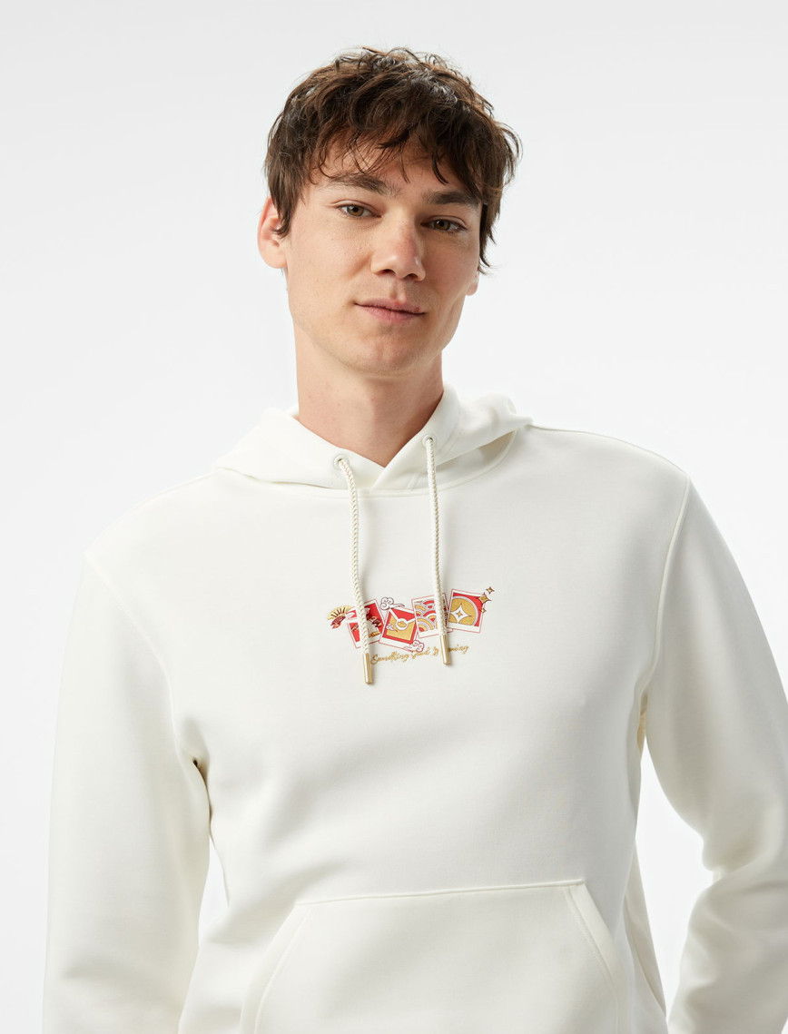 Anta Sports Club Erkek Beyaz Sweatshirt Anta Sports Club Erkek Beyaz Sweatshirt