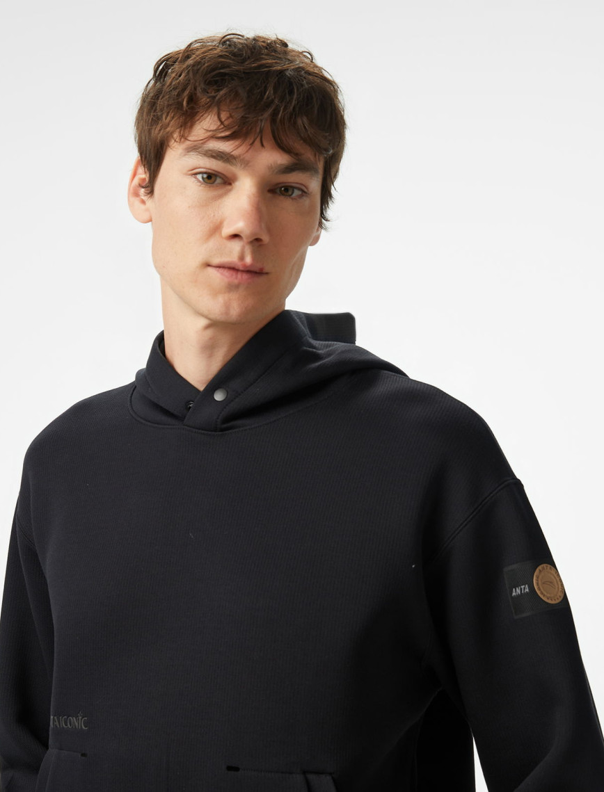 Anta Iconic Erkek Siyah Hoodie Anta Iconic Erkek Siyah Hoodie