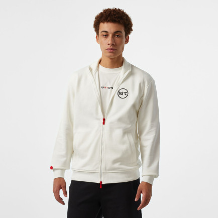 UNITED4 Motto Erkek Beyaz Hoodie UNITED4 Motto Erkek Beyaz Hoodie