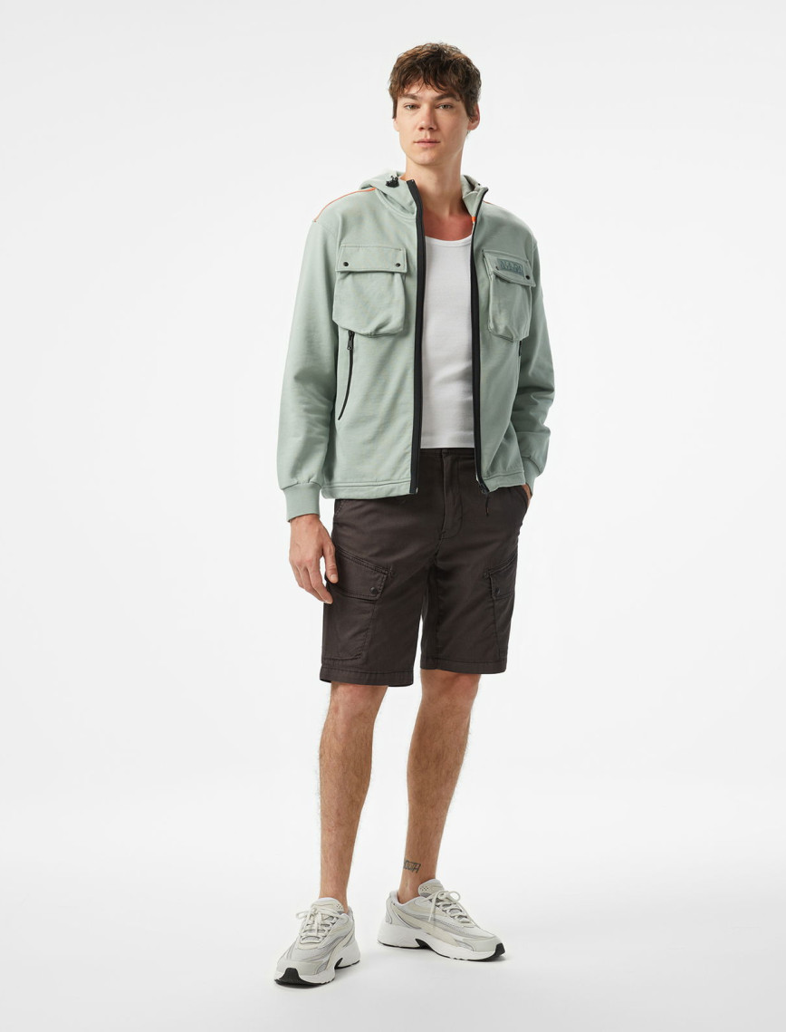 Napapijri  B-Rivalto Fzh Erkek Yeşil Sweatshirt