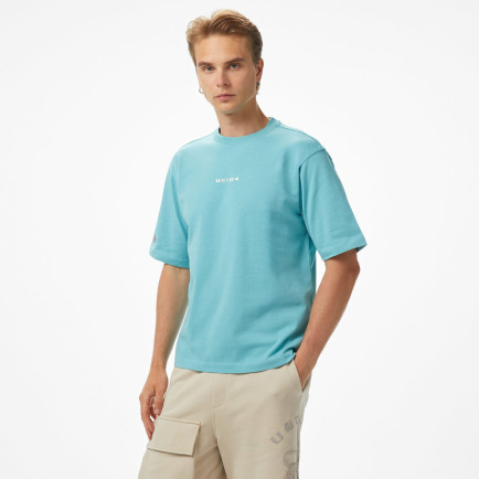 UNITED4 Comfort Erkek Mavi T-Shirt UNITED4 Comfort Erkek Mavi T-Shirt