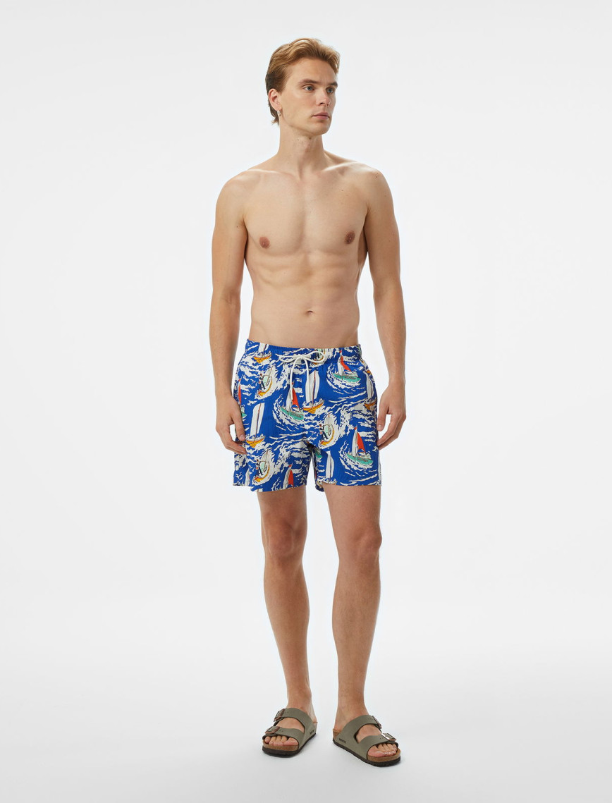 Tommy Hilfiger Regular Fit Cepli Erkek Mavi Mayo Tommy Hilfiger Regular Fit Cepli Erkek Mavi Mayo