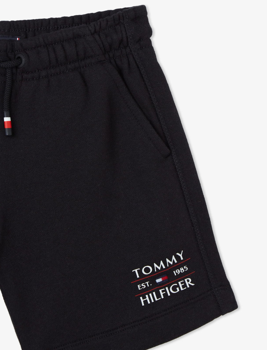 Tommy Hilfiger Logo Çocuk Siyah Şort