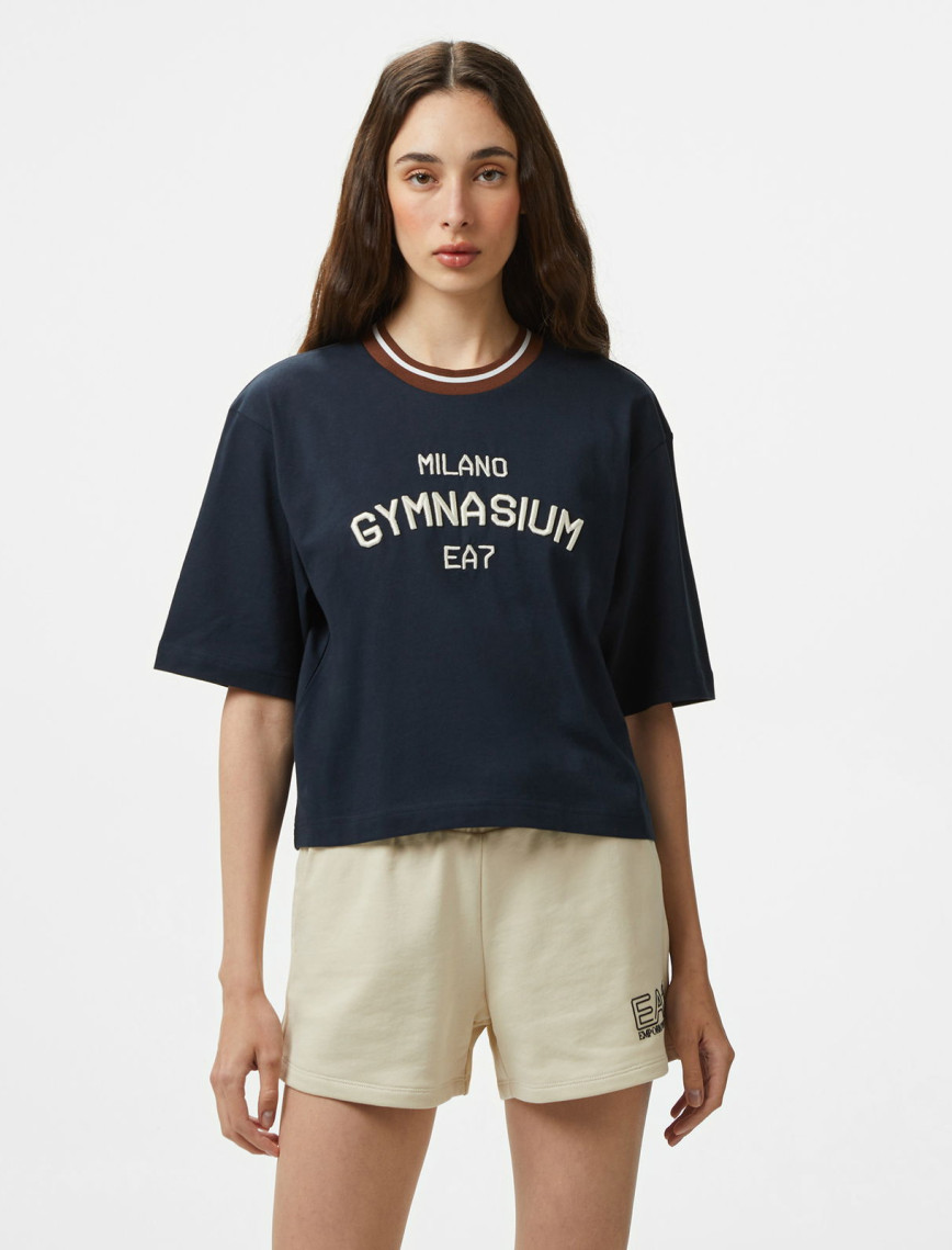 Emporio Armani Gymnasium Kadın Beyaz T-Shirt Emporio Armani Gymnasium Kadın Beyaz T-Shirt
